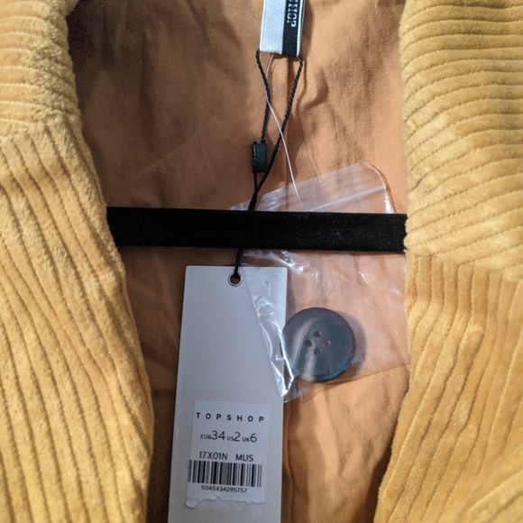 TOPSHOP CORDUROY SUIT JACKET - Picture 3 of 5